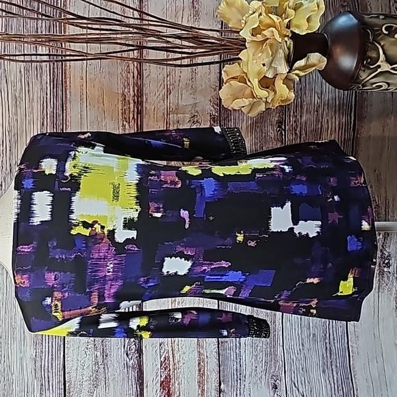 NEW STYLE & CO MULTI-COLOR 3/4 EMBELLISHED SLEEVE PULLOVER TUNIC - Picture 6 of 13